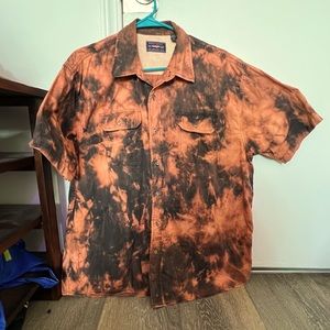 Wrangler bleached short sleeve button down
